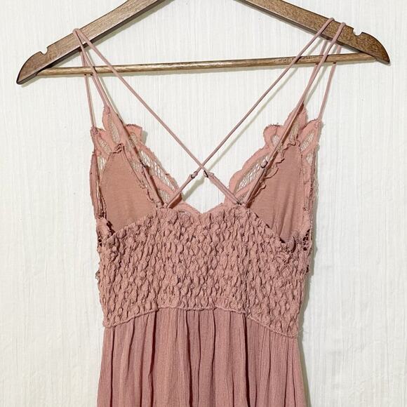 Free People Intimately Adella Slip Dress Rose Mini XS - Picture 8 of 12